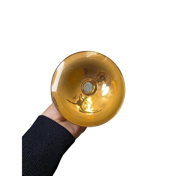 Gold-Trimmed Clear Glass Coupe Cocktail Glasses Set Of 2 - Picture 10 of 16